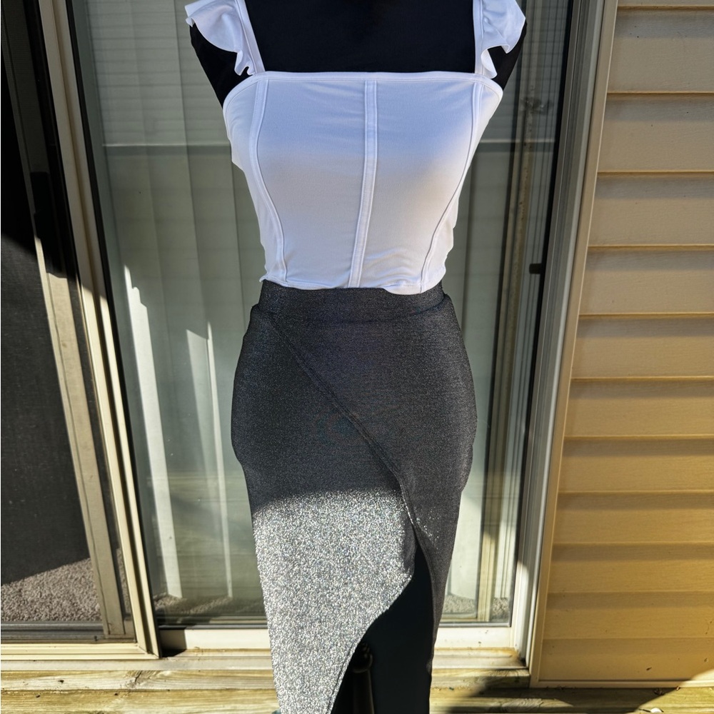 Elegant Gray Women's Skirt